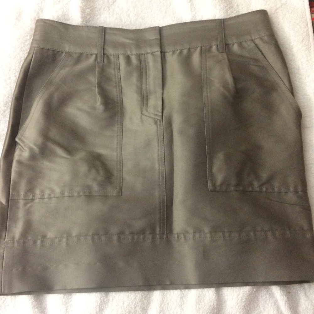 Theory pewter mini with pockets - true sample!
